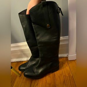 Sam Edelman black leather riding boots